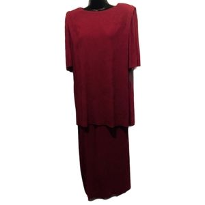 AMY DEB vintage pink Dress Sz L dress up🌷